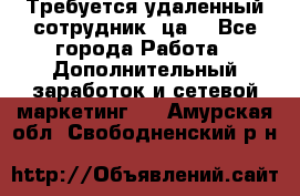 Требуется удаленный сотрудник (ца) - Все города Работа » Дополнительный заработок и сетевой маркетинг   . Амурская обл.,Свободненский р-н